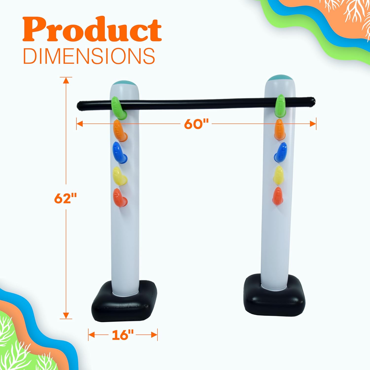 4Es Novelty Inflatable Limbo Game 62 for Kids Adults