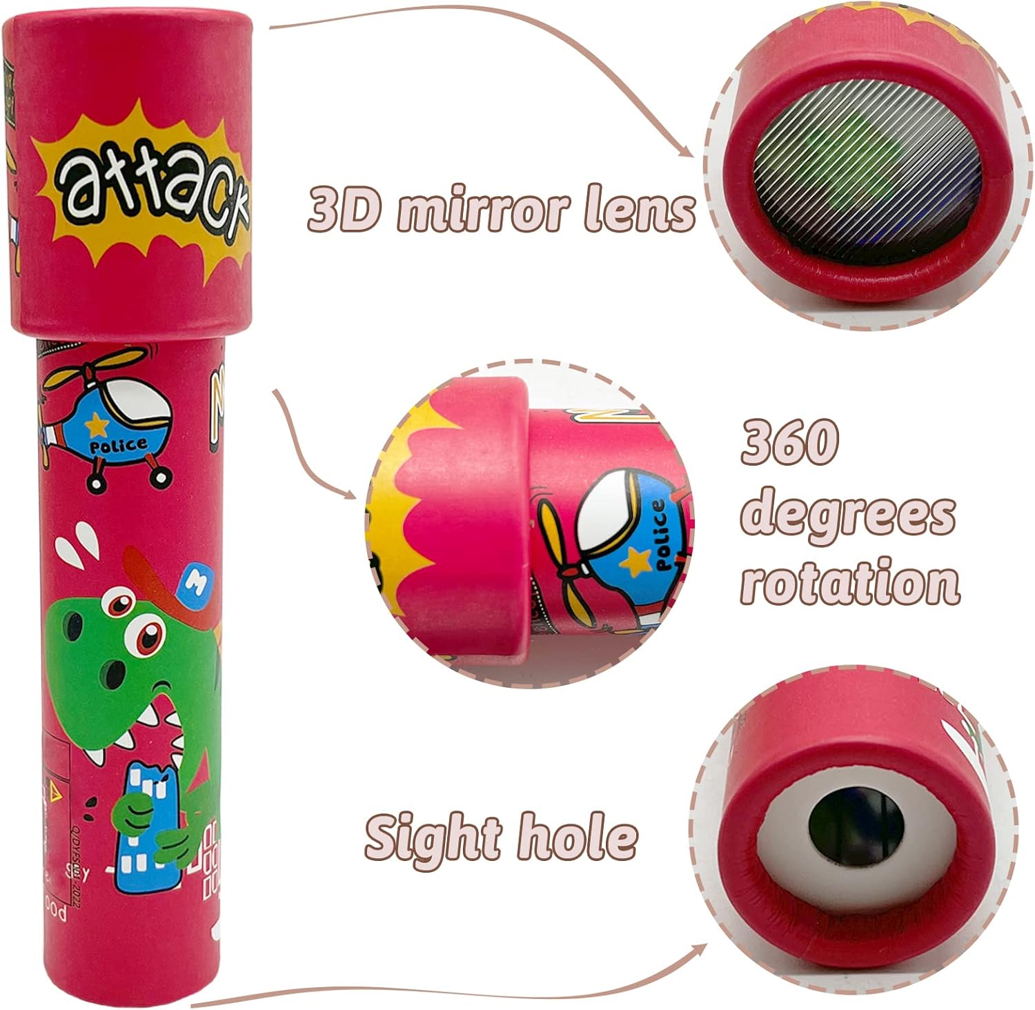 20 PCS Classic Retro Kaleidoscope Toys for Kids