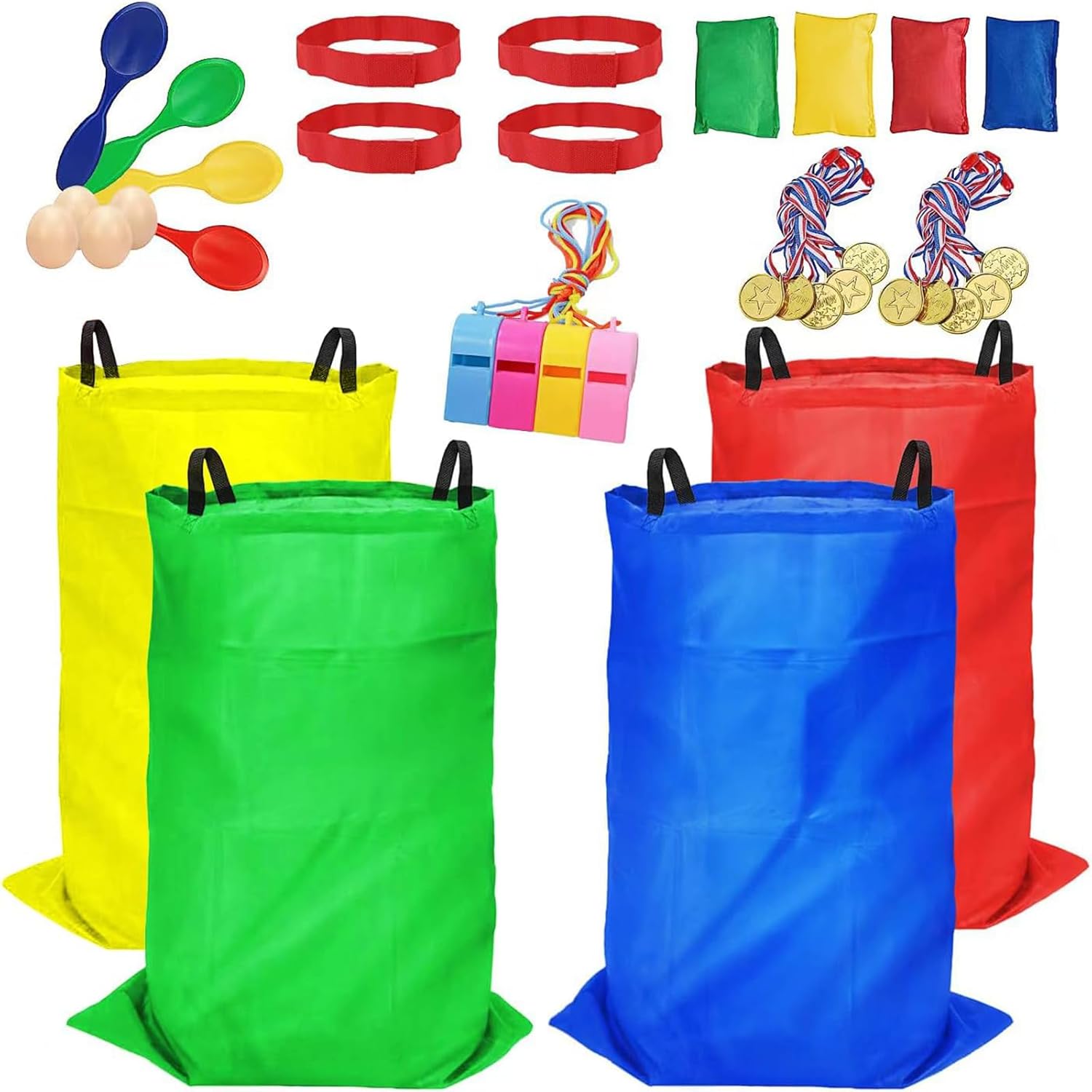 Websonaw 32Pcs Outdoor Games Set for Kids Adults