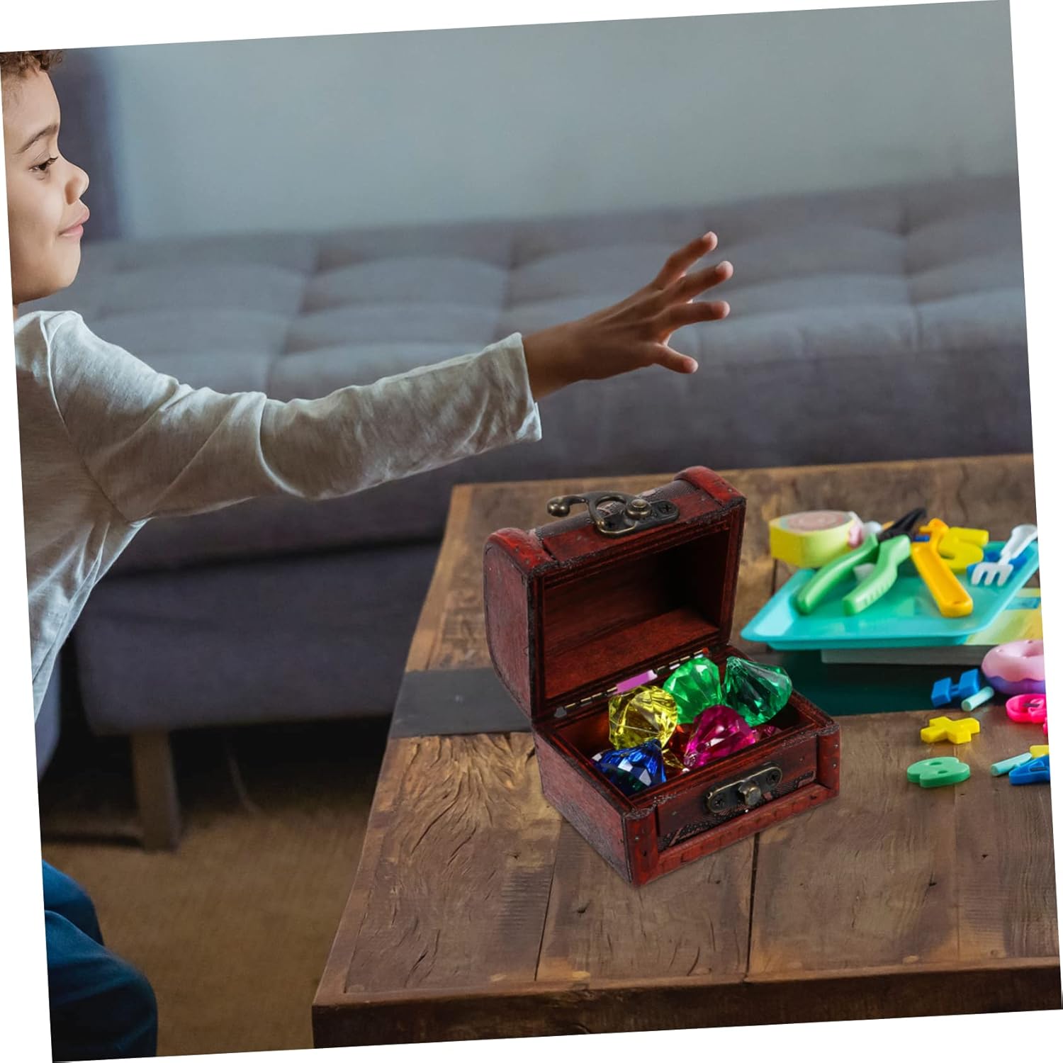 Abaodam Acrylic Jewelry Playset for Kids and Decor
