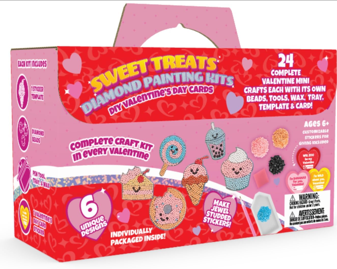 Sweet Treats Diamond Painting Kits 24ct - Kids Party Favors
