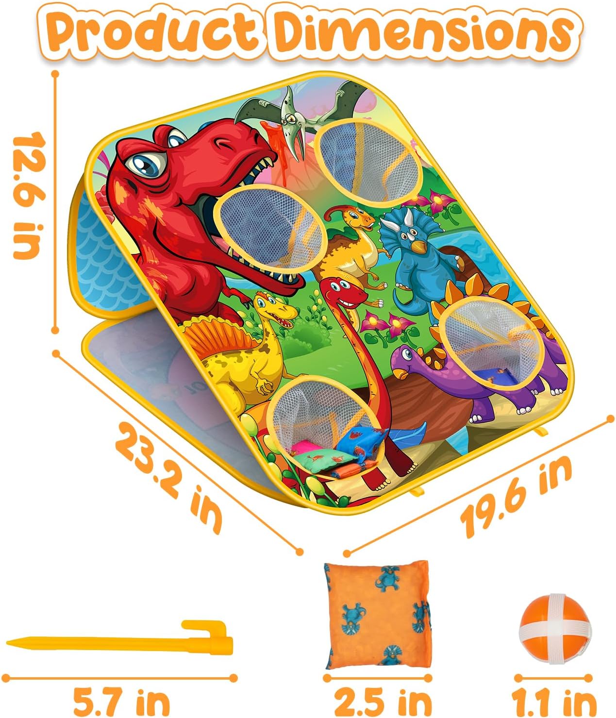 2-in-1 Bean Bag Toss Game for Kids