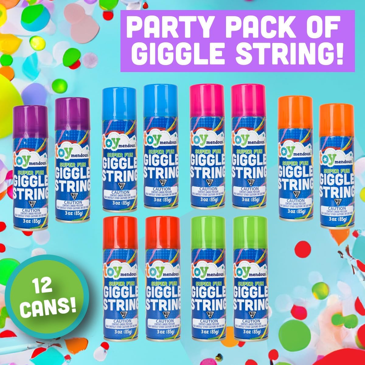 Sunny Days Entertainment Giggle String Party Pack 12 Pack 3 Oz