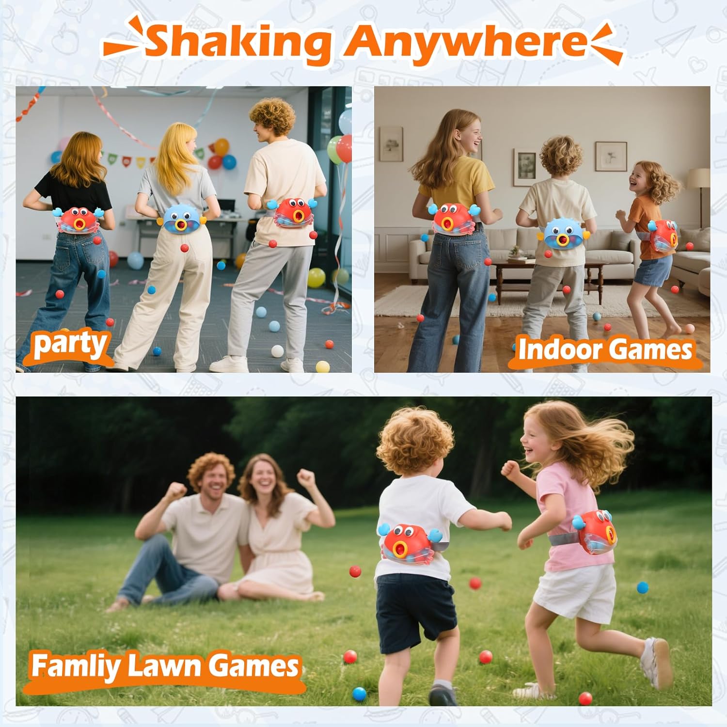 Skirfy Shaking Ball Game Set for Kids and Adults