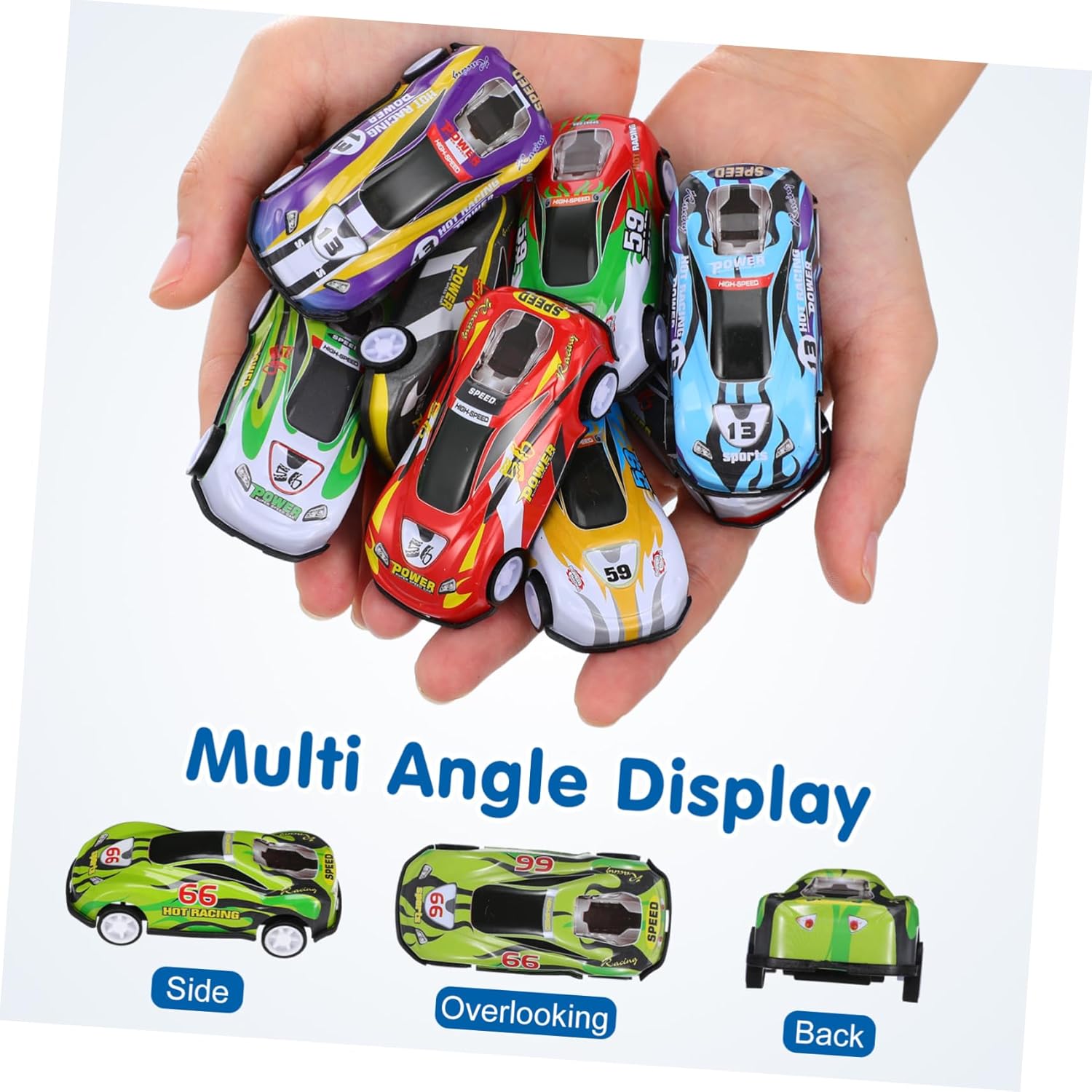 25Pcs Alloy Pull Back Cartoon Cars for Kids Parties and Classroom Rewards