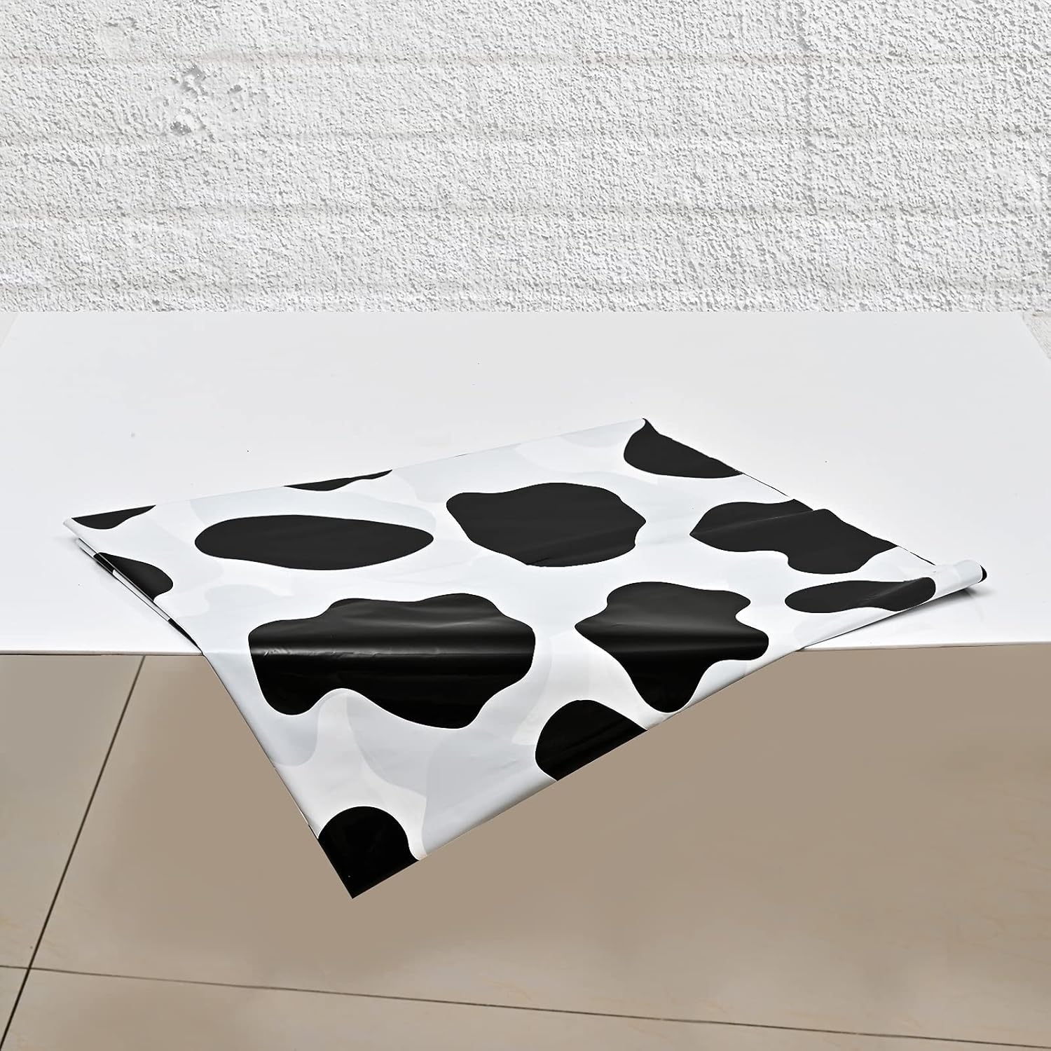 2 Pcs Cow Print Tablecloth for Farm Party Supplies