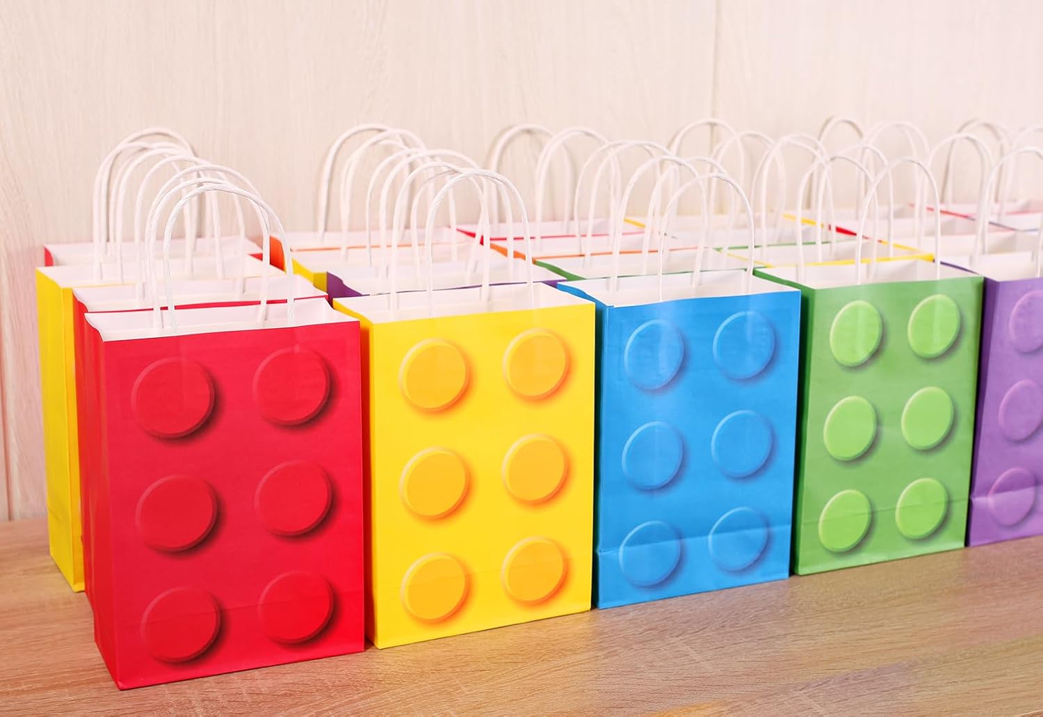 YOTNUS Building Block Party Gift Bags with Handles