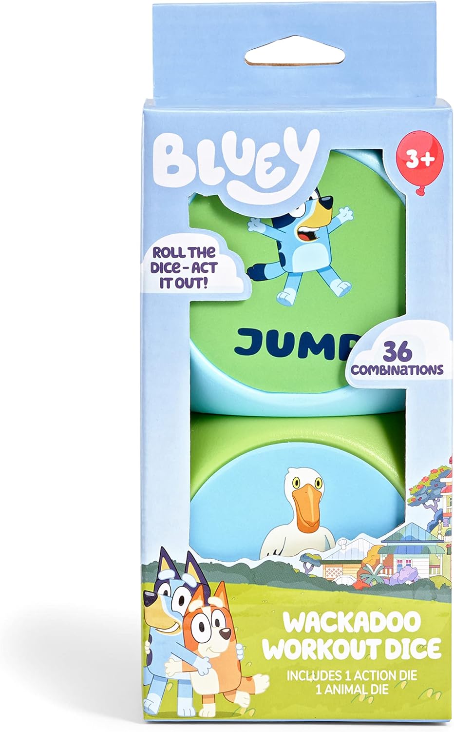 BLUEY Wackadoo Dice Game for Family Fun