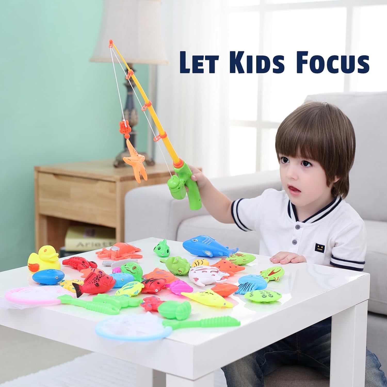 CozyBomB Magnetic Fishing Game Set for Kids
