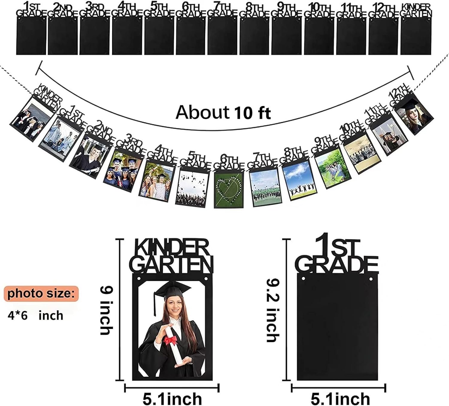 Graduation Photo Banner Set for Party Decorations