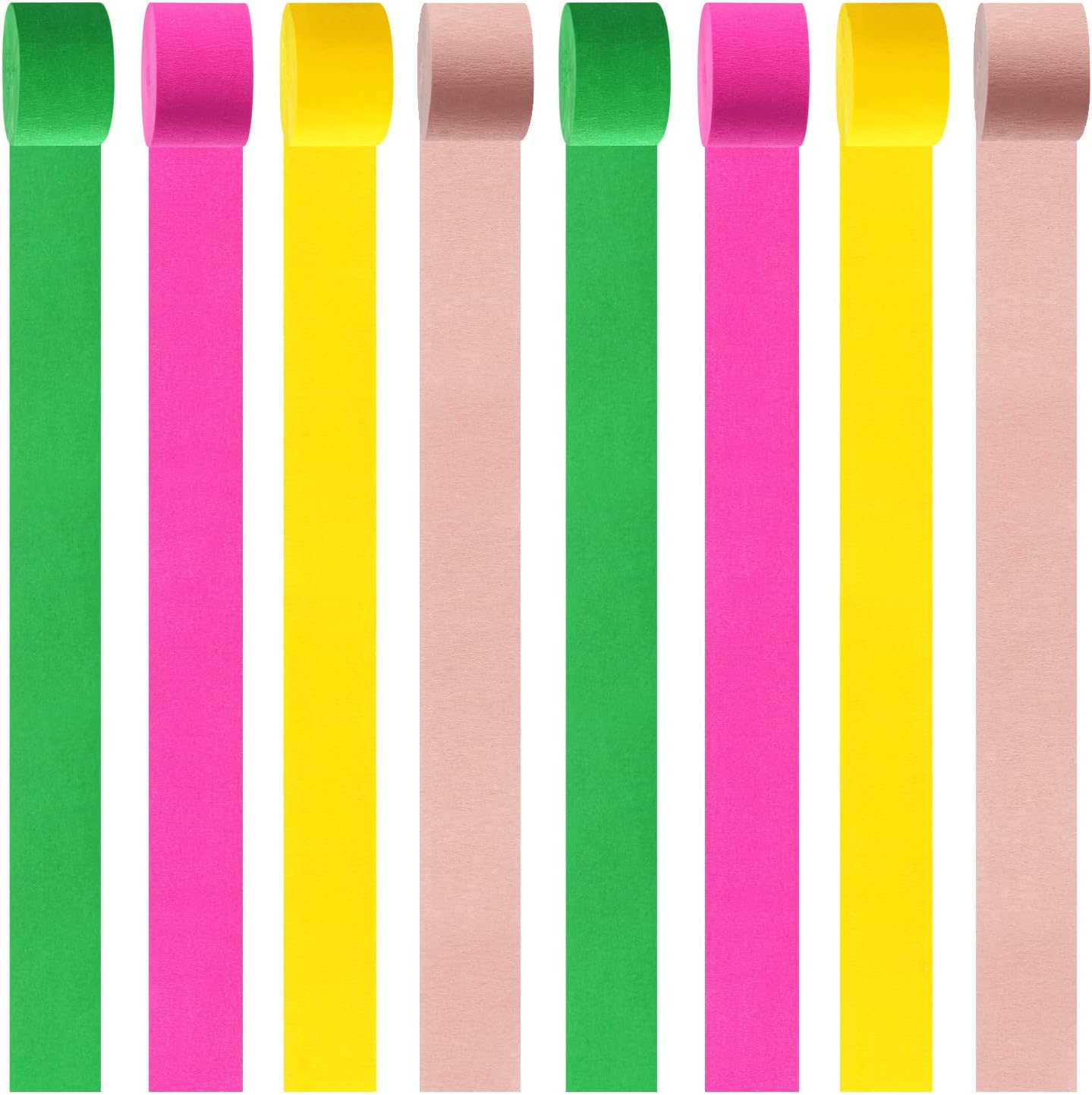 Hawaiian Themed Pool Party Decor Crepe Paper Streamers 8 Rolls