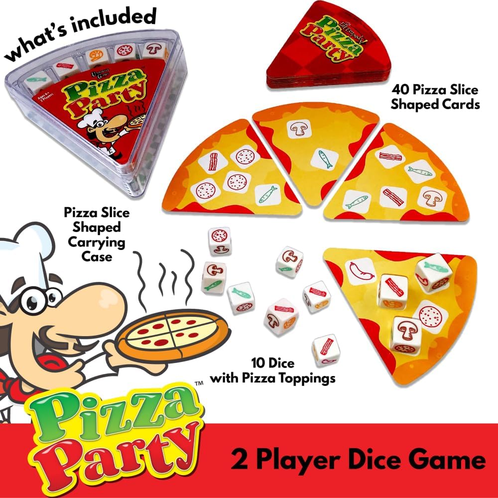 University Games Pizza Party Dice Game for Kids and Families
