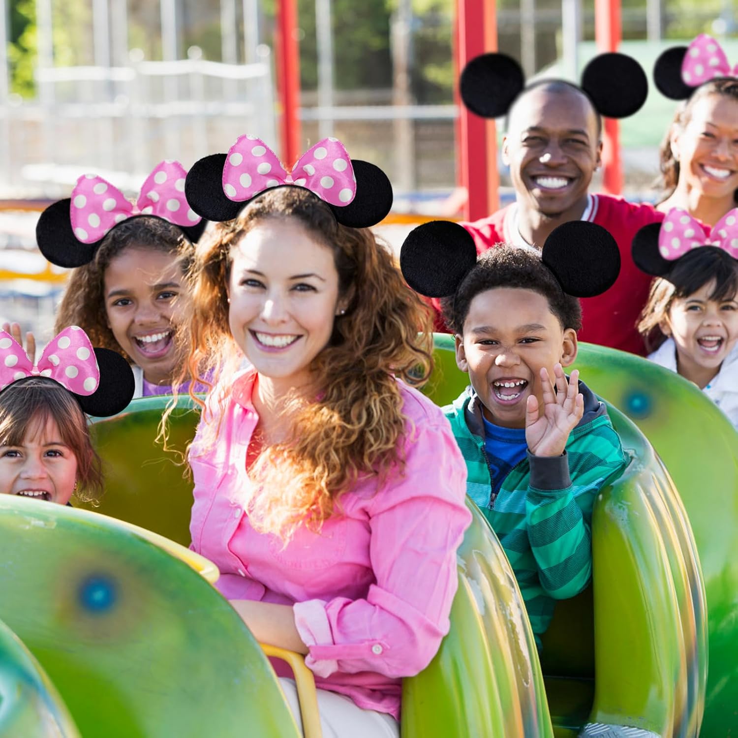Septo 10 Pack Mouse Ears Headbands Party Decor