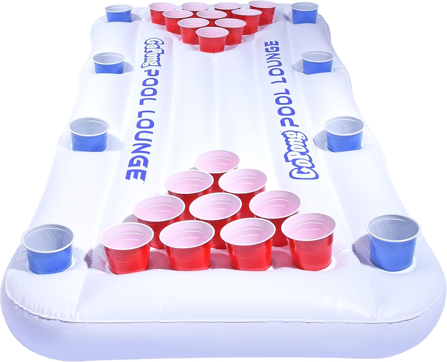 GoPong Pool Lounge Beer Pong Inflatable White