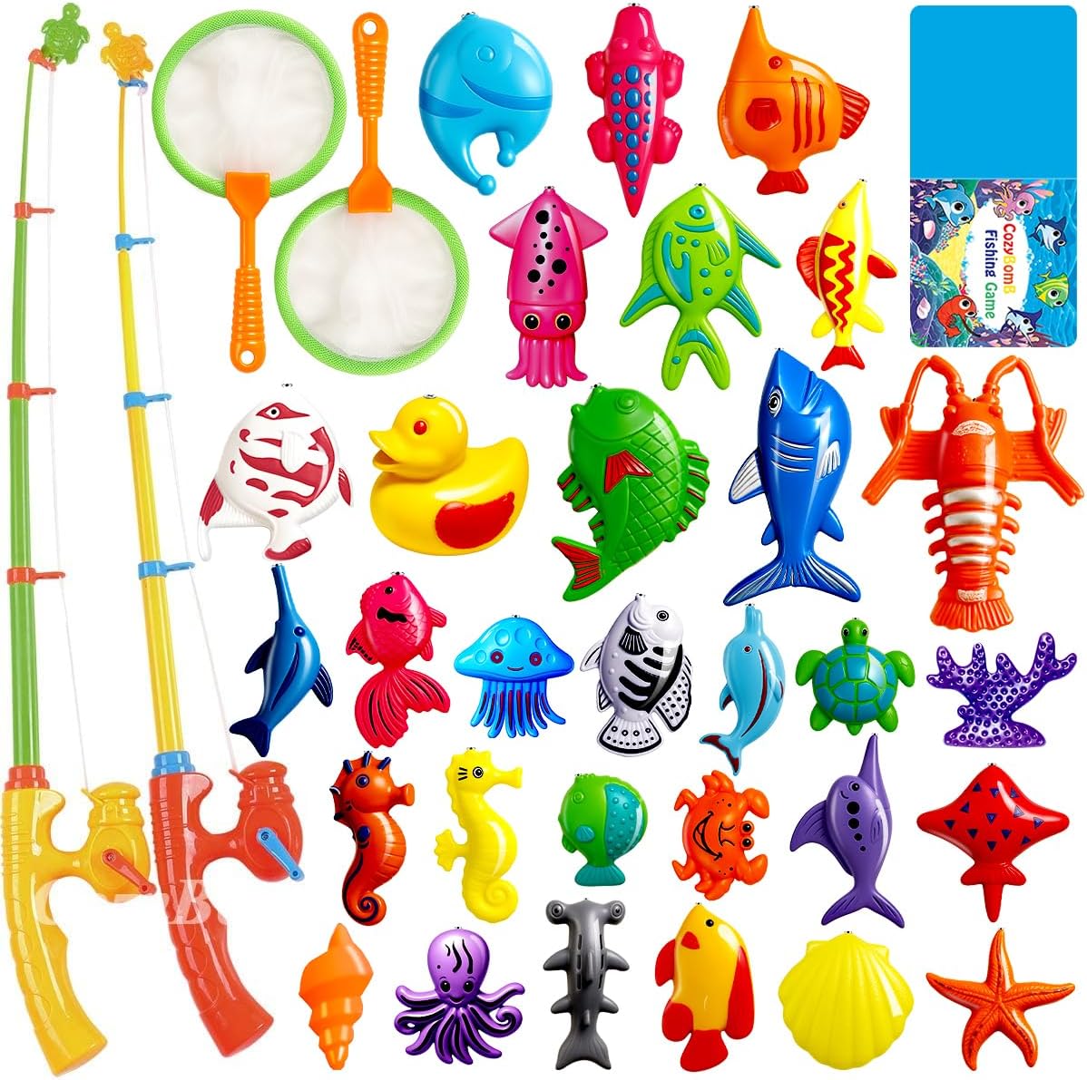 CozyBomB Magnetic Fishing Game Set for Kids