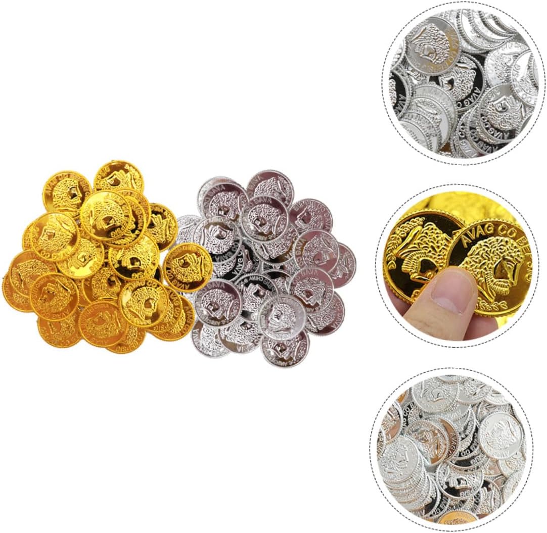 Plastic Pirate Treasure Coins for Parties and Events