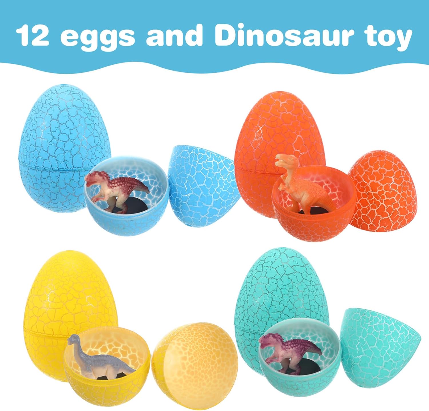 UPKOCH Dinosaur Egg Toys 12pcs Educational Montessori Learning Set