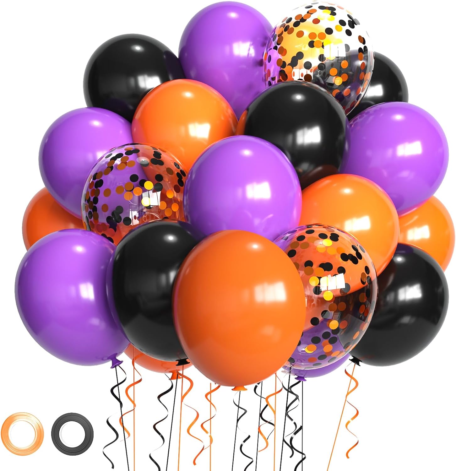 Halloween Balloons Kit 50 Pcs 12 Inch Decor