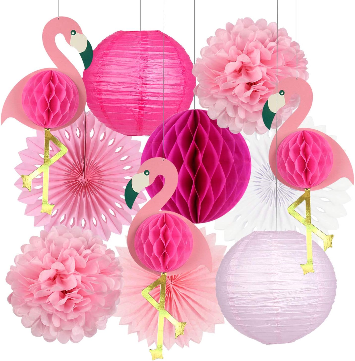 Zilue Tropical Party Decorations Pink Flamingo Supplies