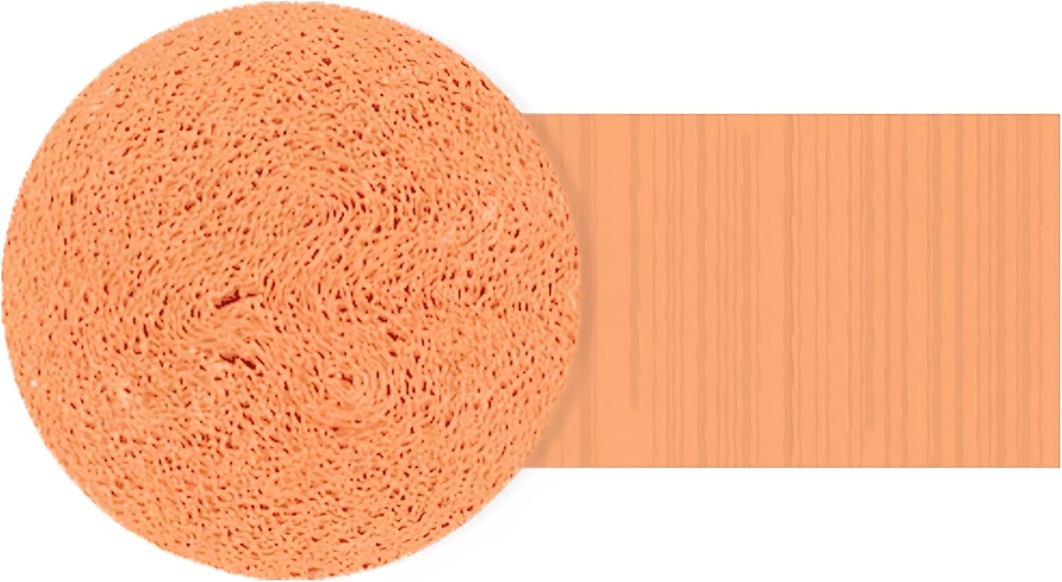 Peach Crepe Paper Roll 81ft Premium Quality for Decor