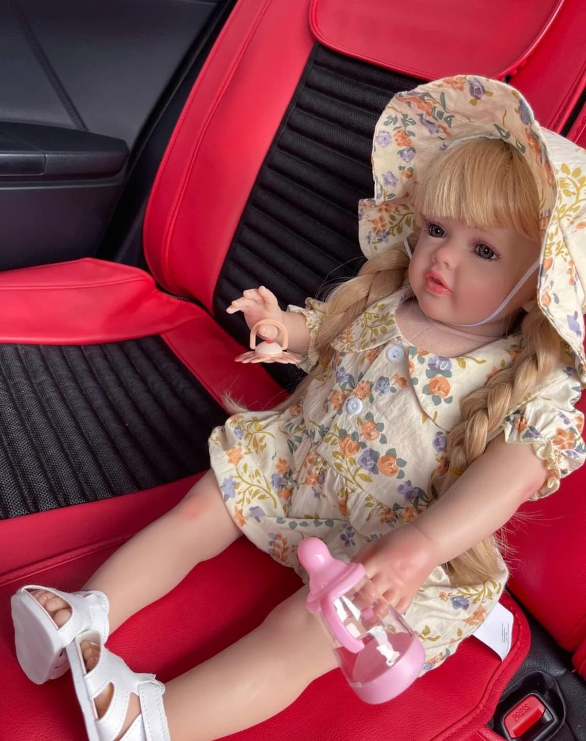 60CM Standing Realistic Toddler Reborn Baby Doll Girl Princess Betty