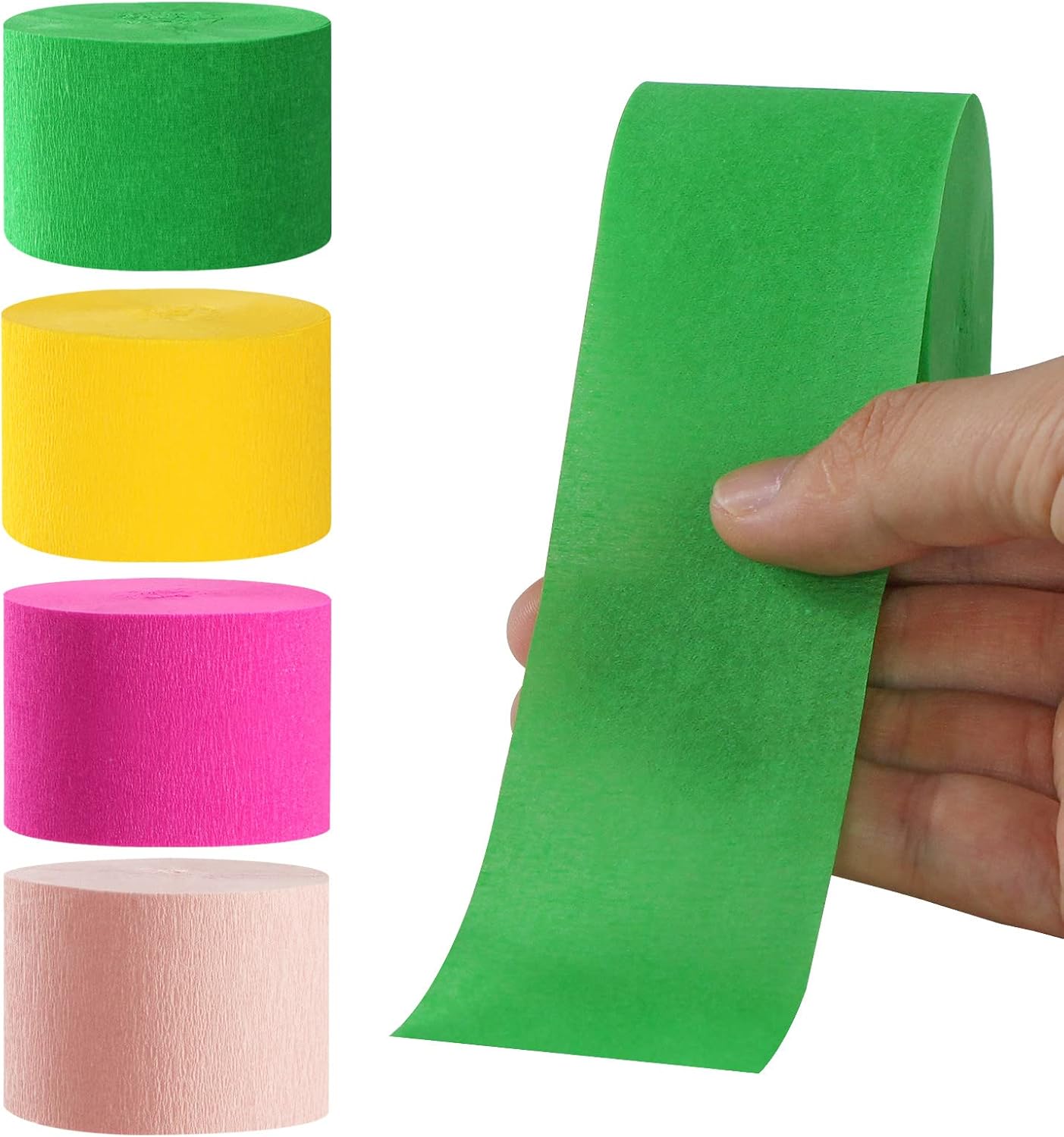 Hawaiian Themed Pool Party Decor Crepe Paper Streamers 8 Rolls