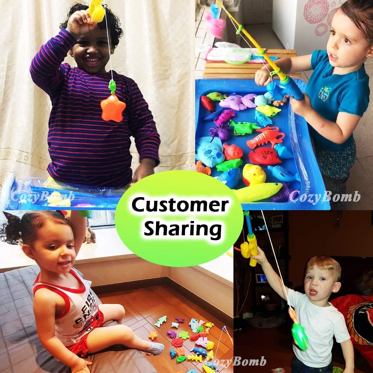 CozyBomB Magnetic Fishing Game Set for Kids