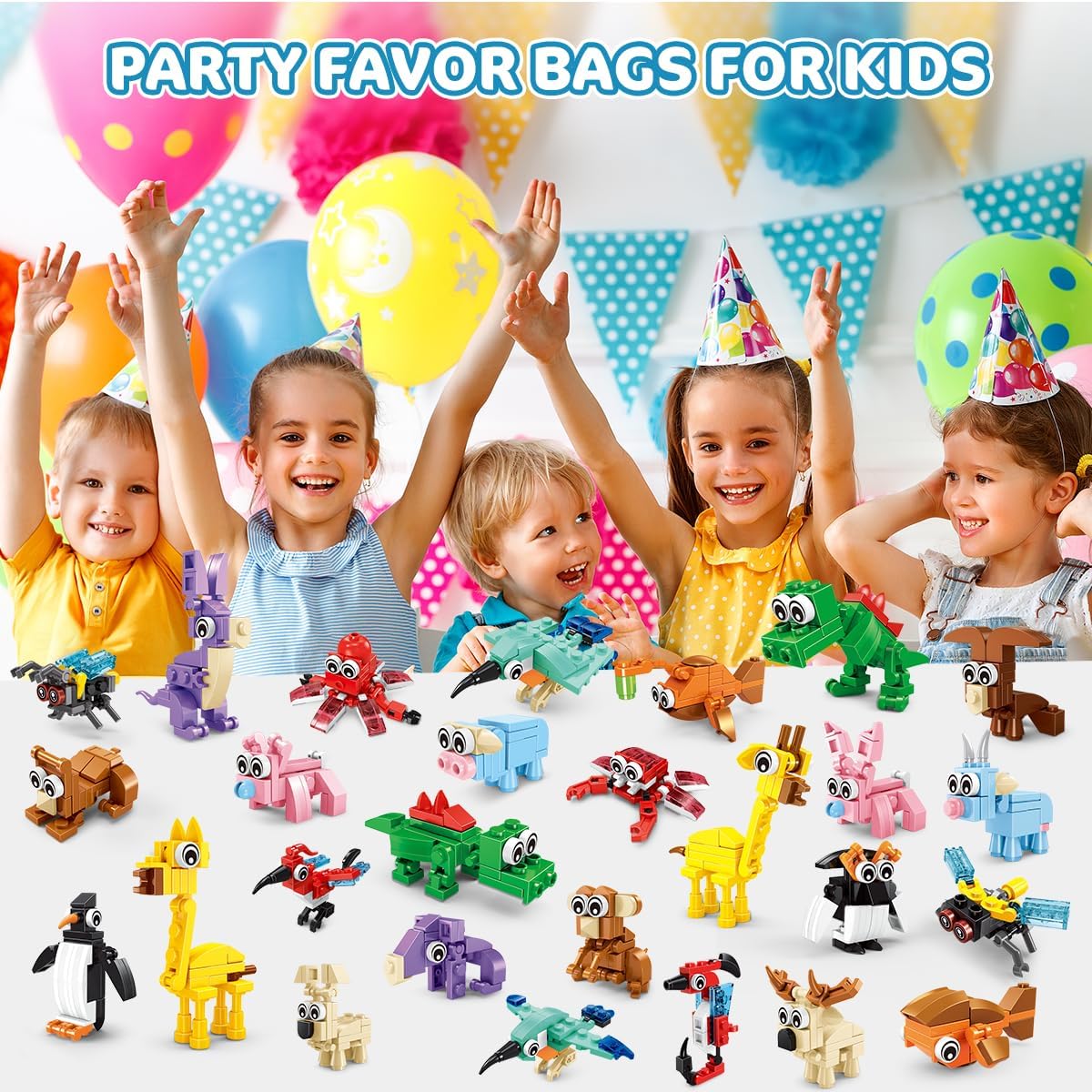 30 Packs Animal Party Favors for Kids