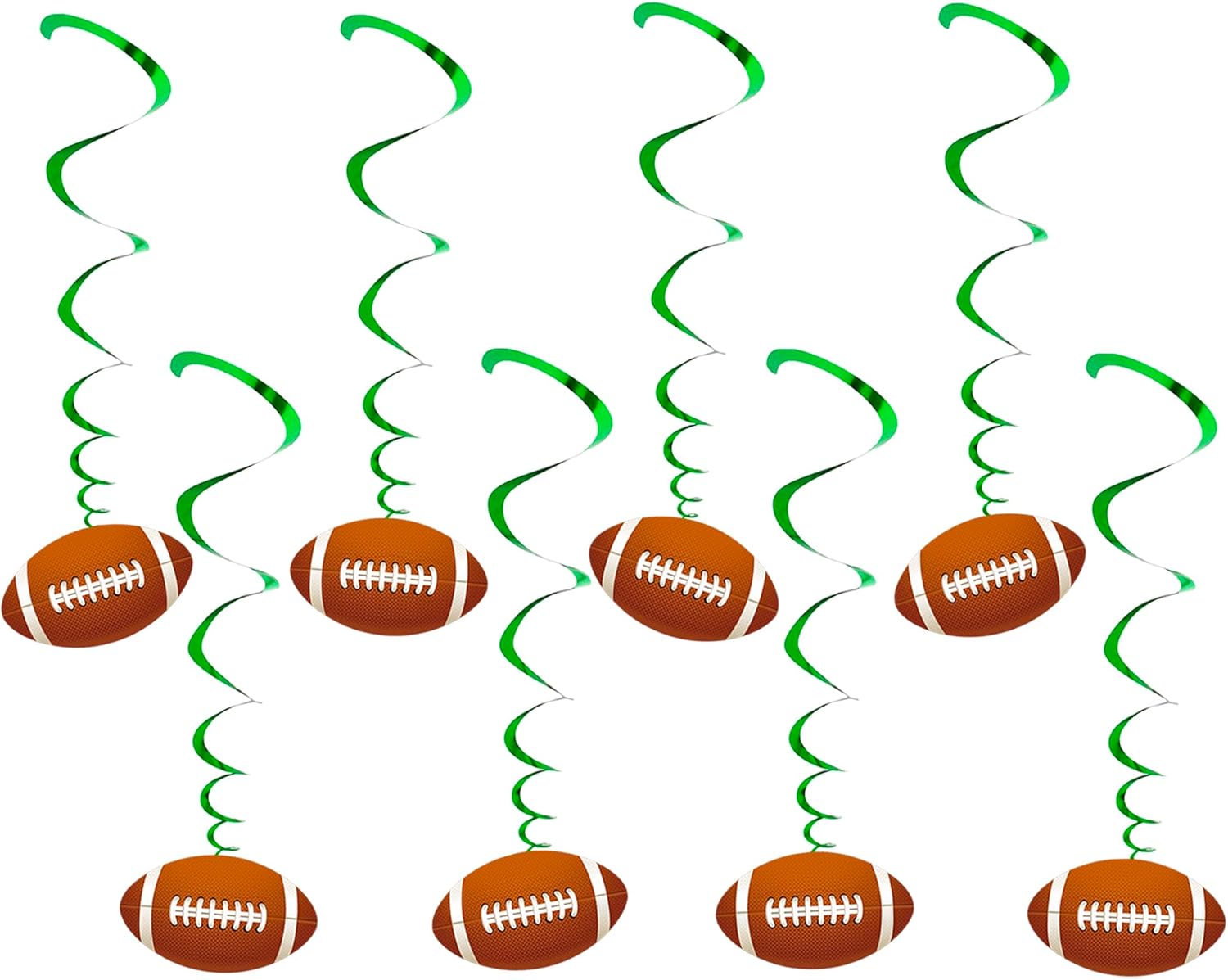 Uniwish Football Hanging Swirls Party Decorations