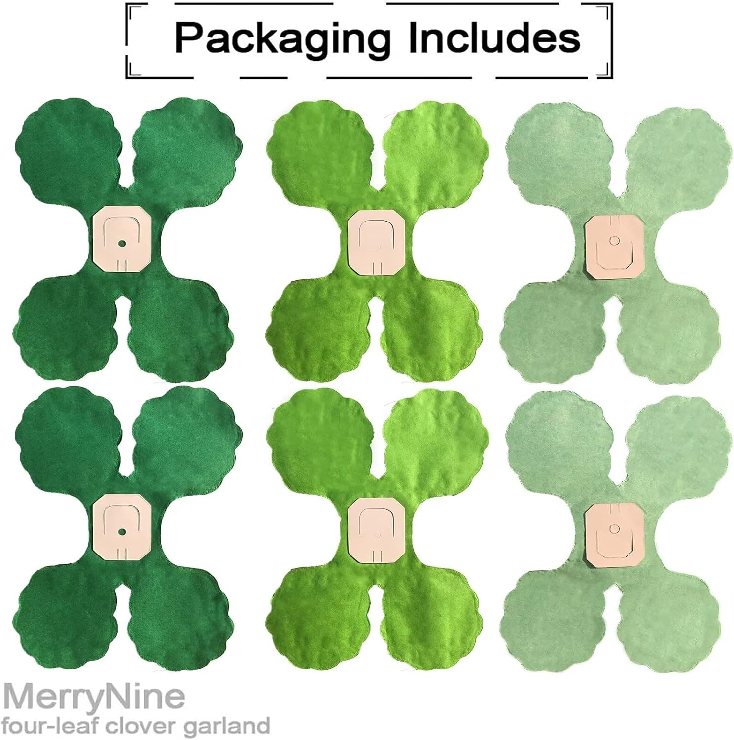 MerryNine Party Streamers 6pcs Green Garland