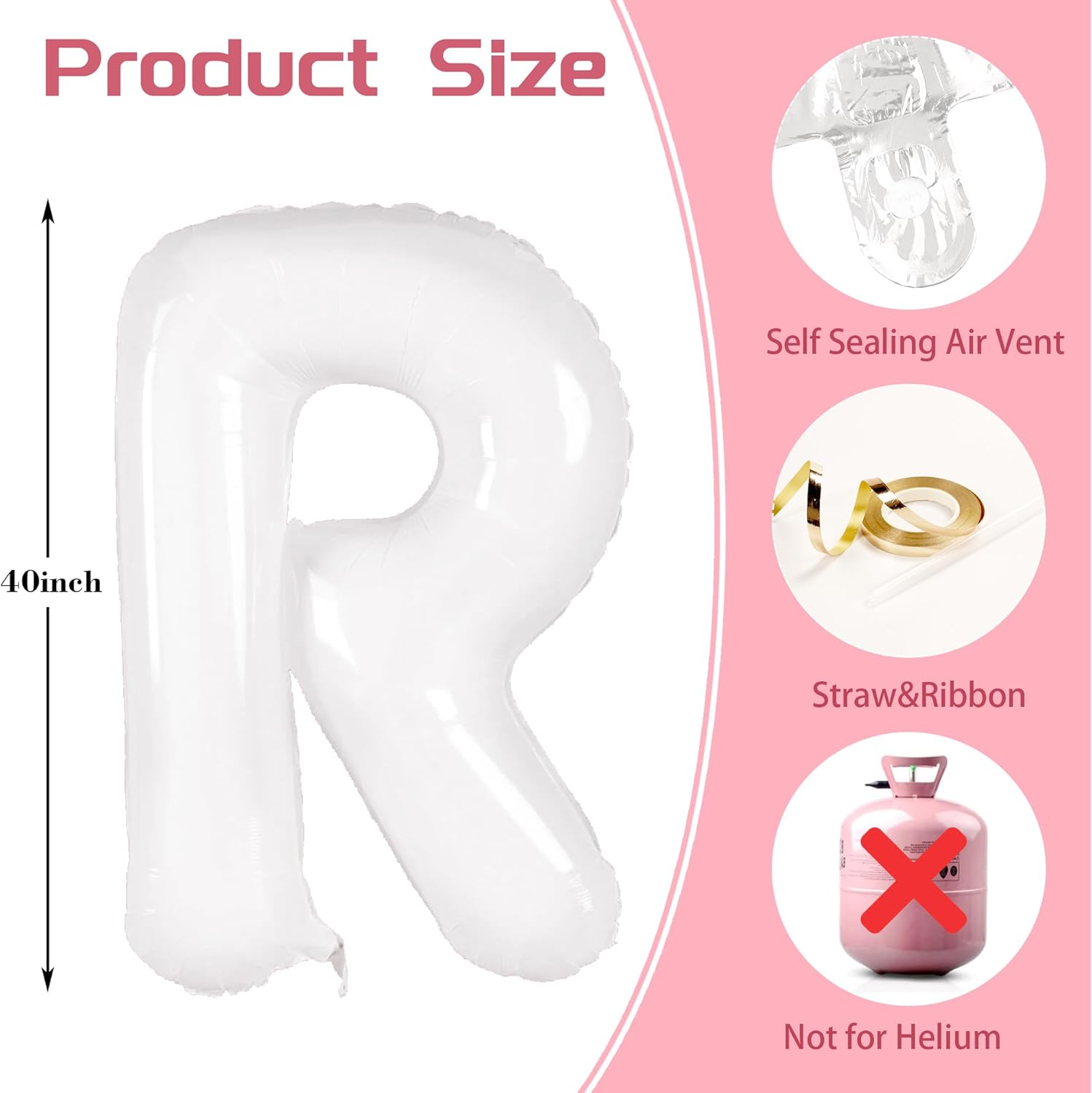 40 Inch White Bride Balloons for Party Decor
