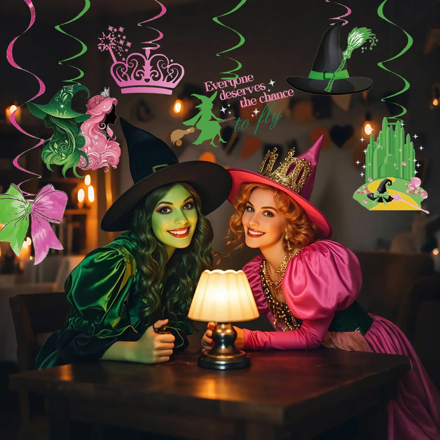 10 Pcs Witch Theme Streamers for Party Decor