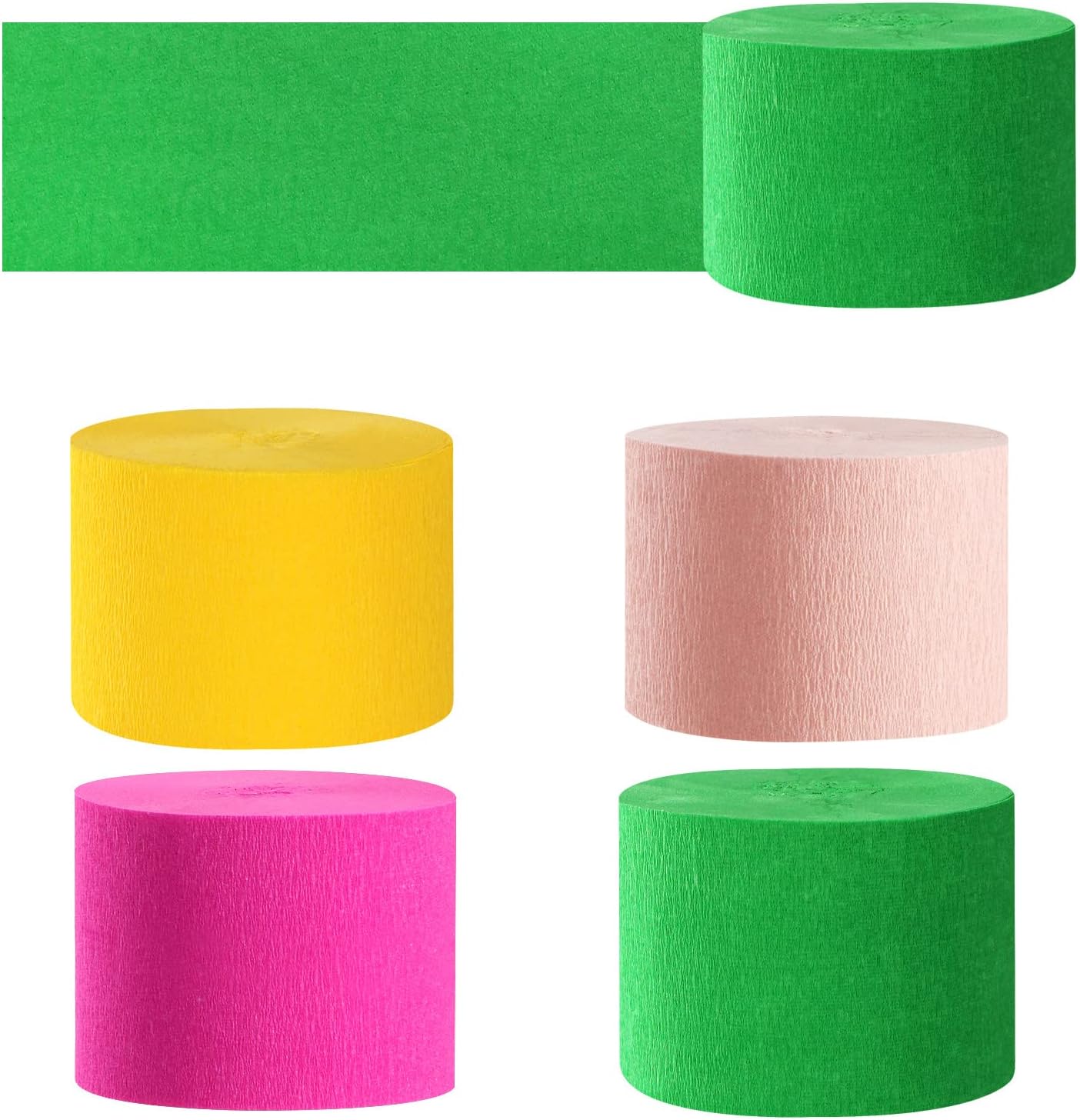 Hawaiian Themed Pool Party Decor Crepe Paper Streamers 8 Rolls