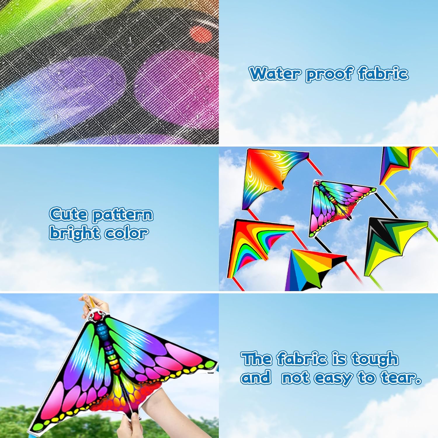 6 Pcs Mini Kites with Kite Launcher for Kids