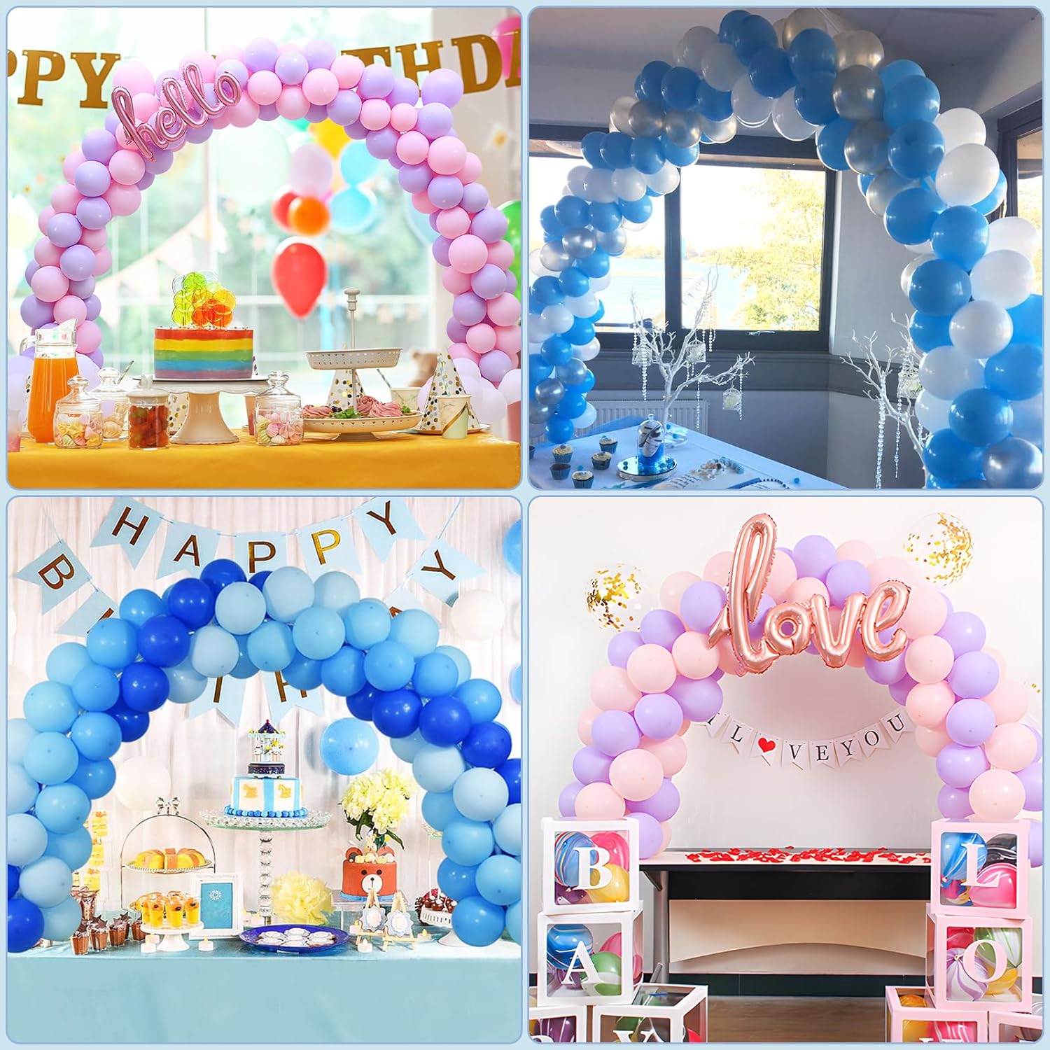 13ft Adjustable Balloon Arch Kit with Durable Base
