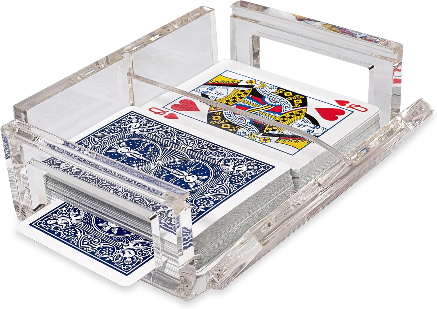 Luxe Dominoes La Canasta Set with 2 Decks Acrylic Box