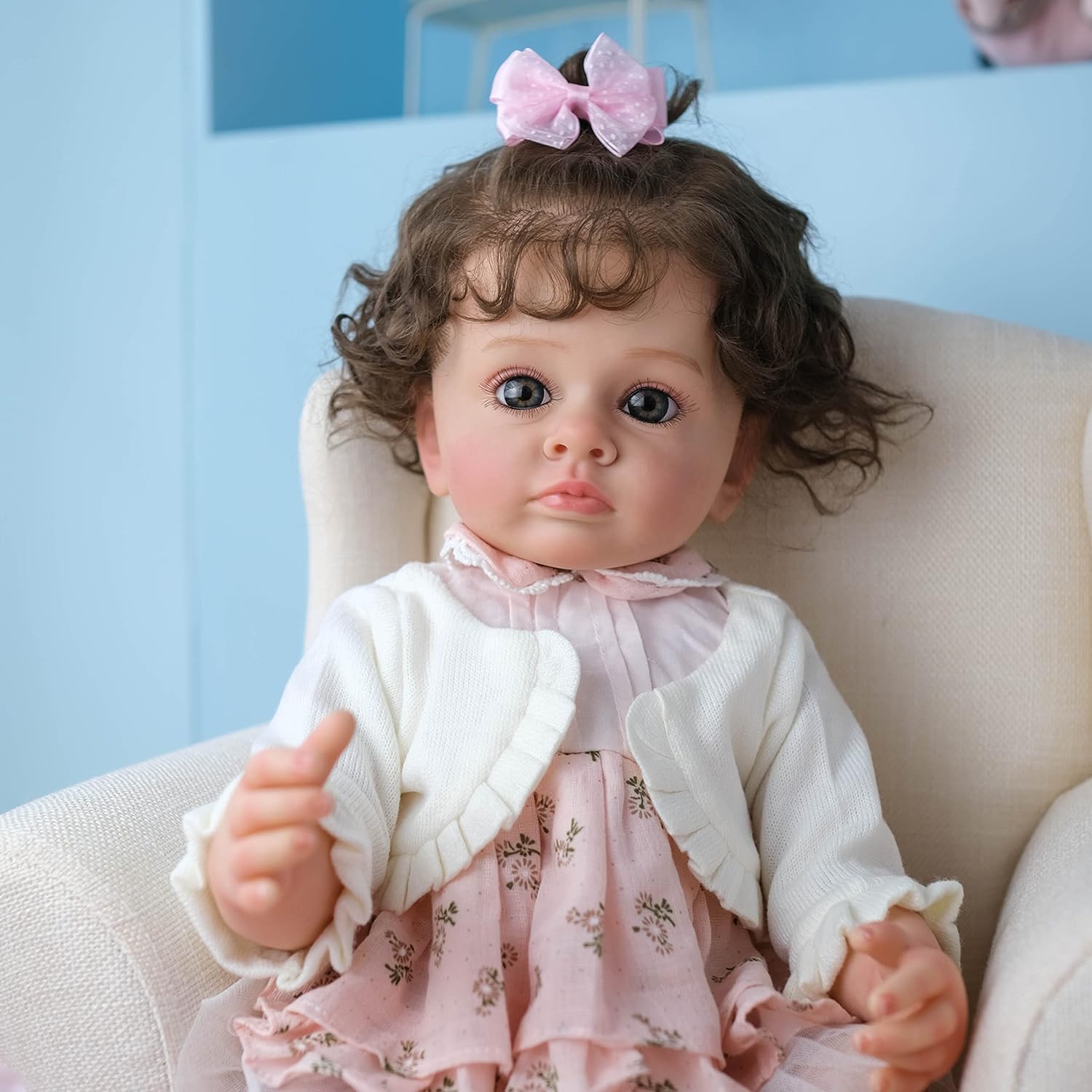 Pinky Reborn 22 Inch Realistic Silicone Baby Doll