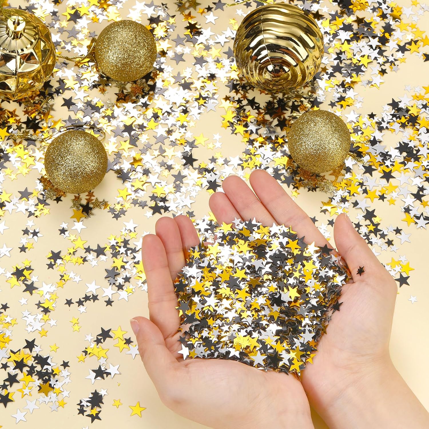Hestya Star Confetti Glitter for Party Decorations