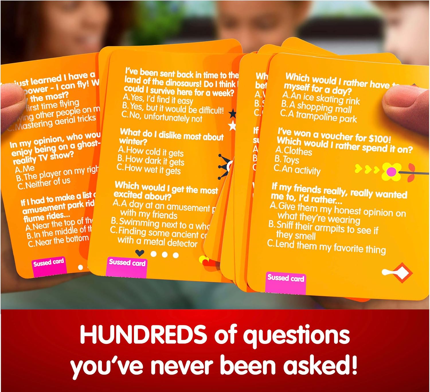Sussed What Would You Do Travel Card Game - Orange Pack