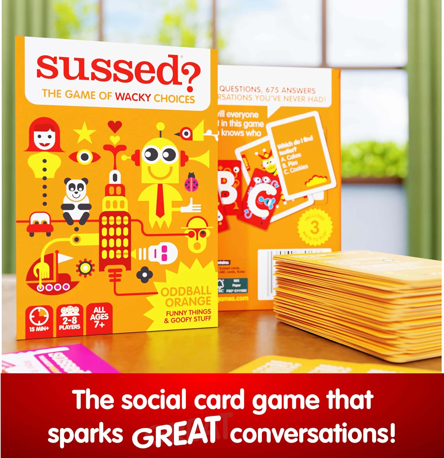 Sussed What Would You Do Travel Card Game - Orange Pack