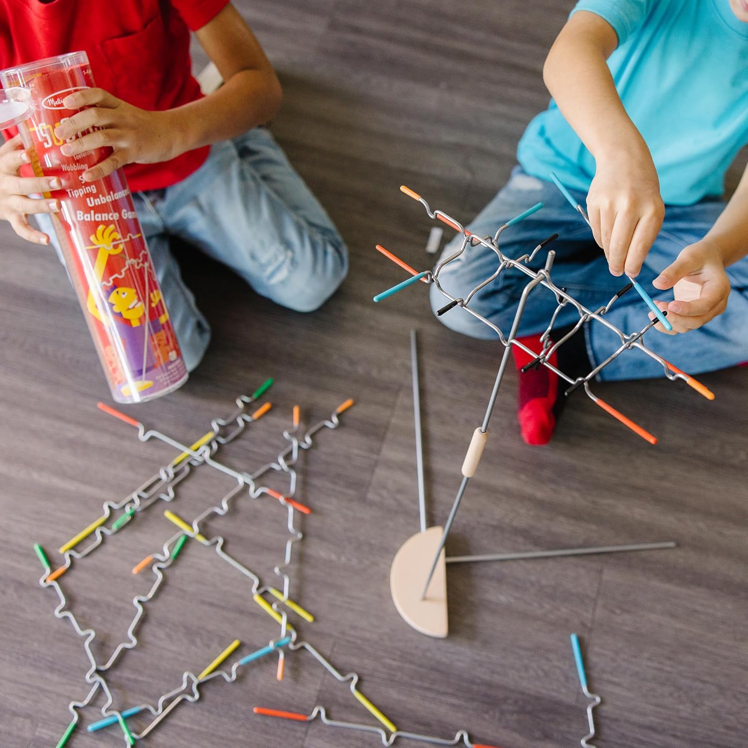 Melissa Doug Suspend Family Game 31 Pcs Wire Balance Game