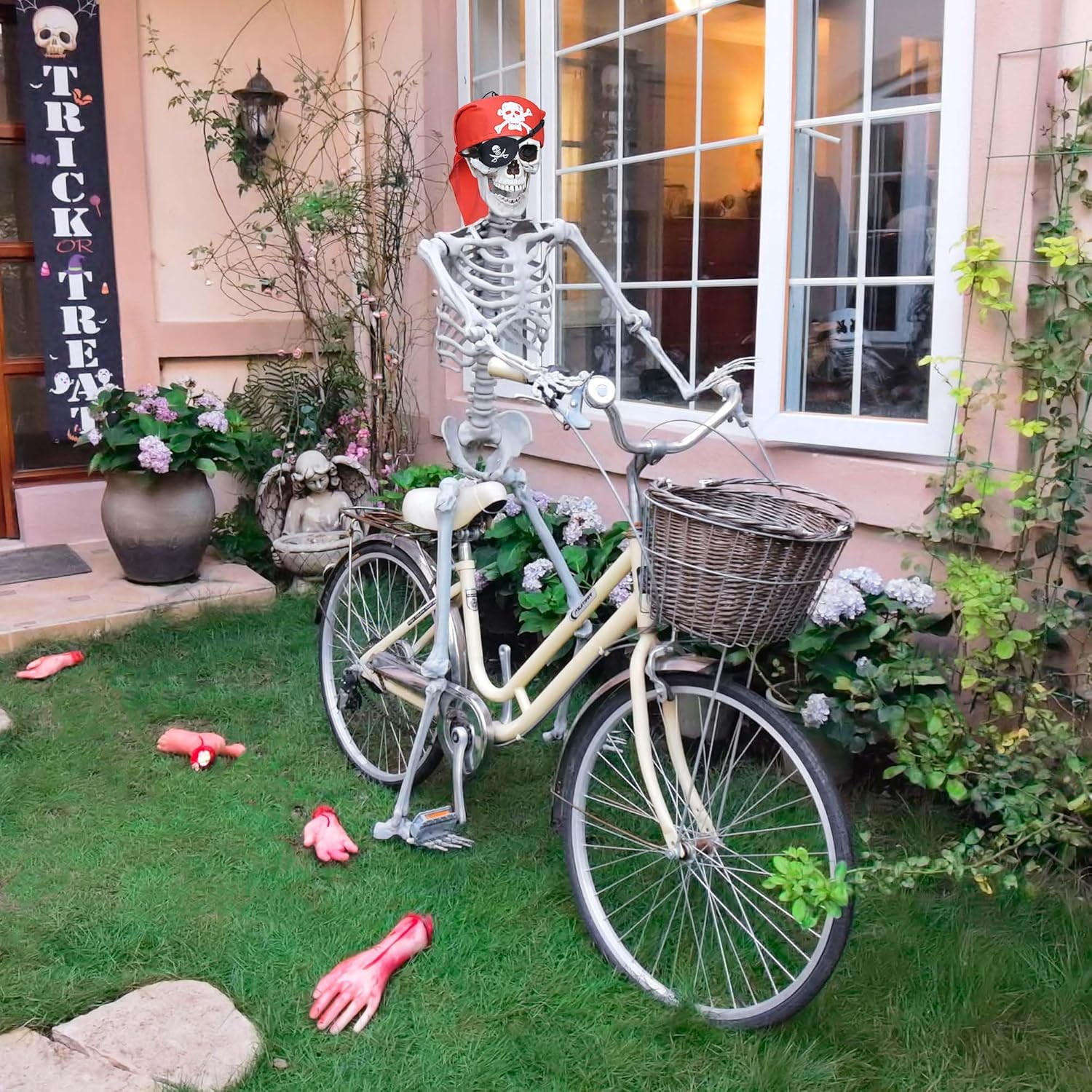 AW Realistic 54 Ft Skeleton Halloween Decor