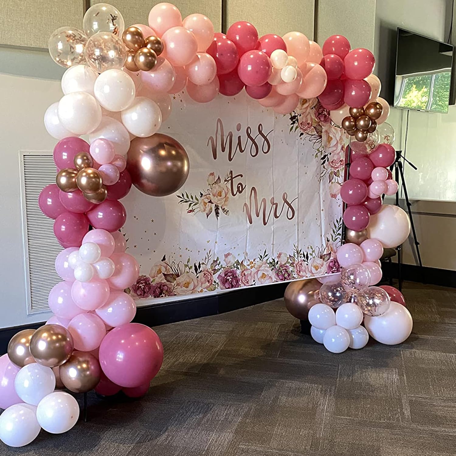 Dusty Rose Balloons 60 Pack 12 Inch Birthday Decor Set