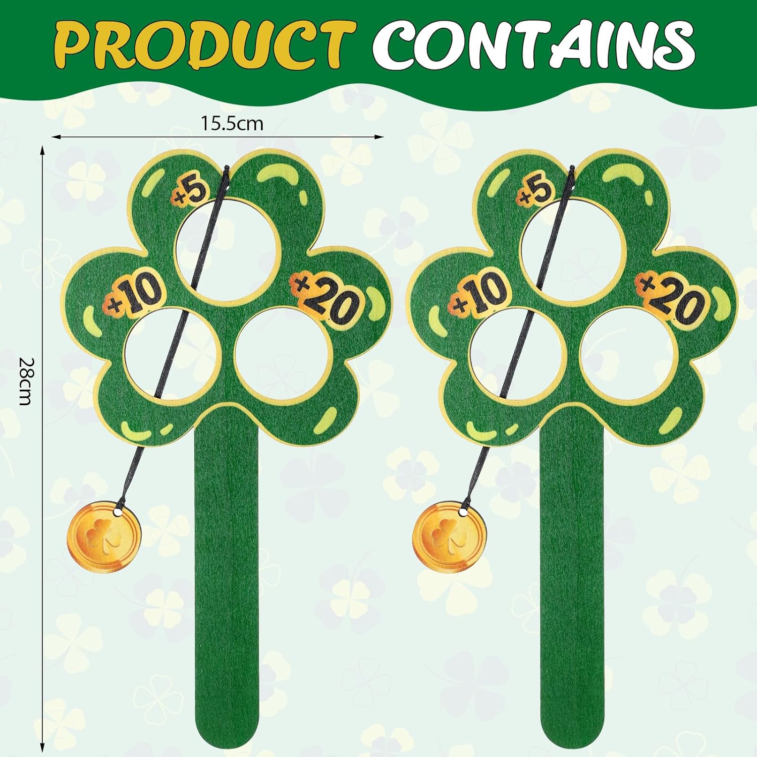 Wettarn St Patricks Day Gold Coin Swing Game Boards