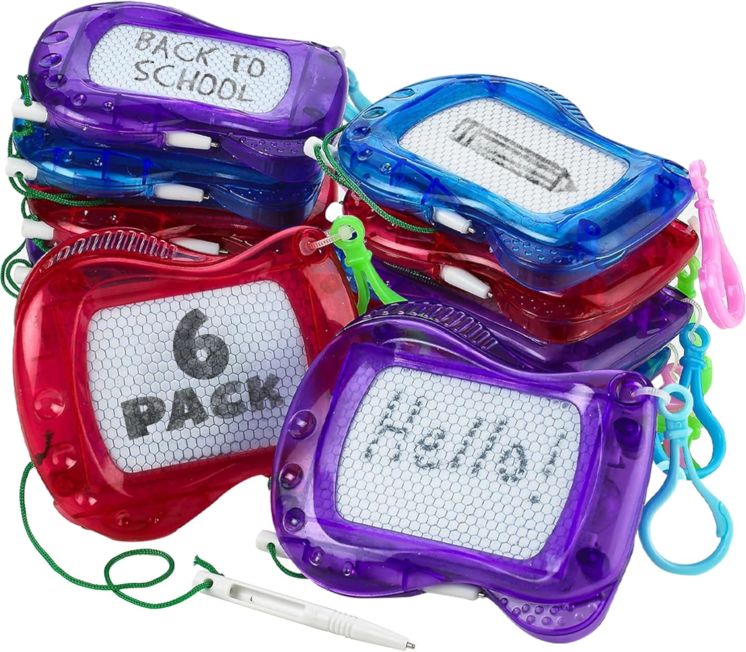 Bedwina Mini Magnetic Drawing Board Set - Pack of 6