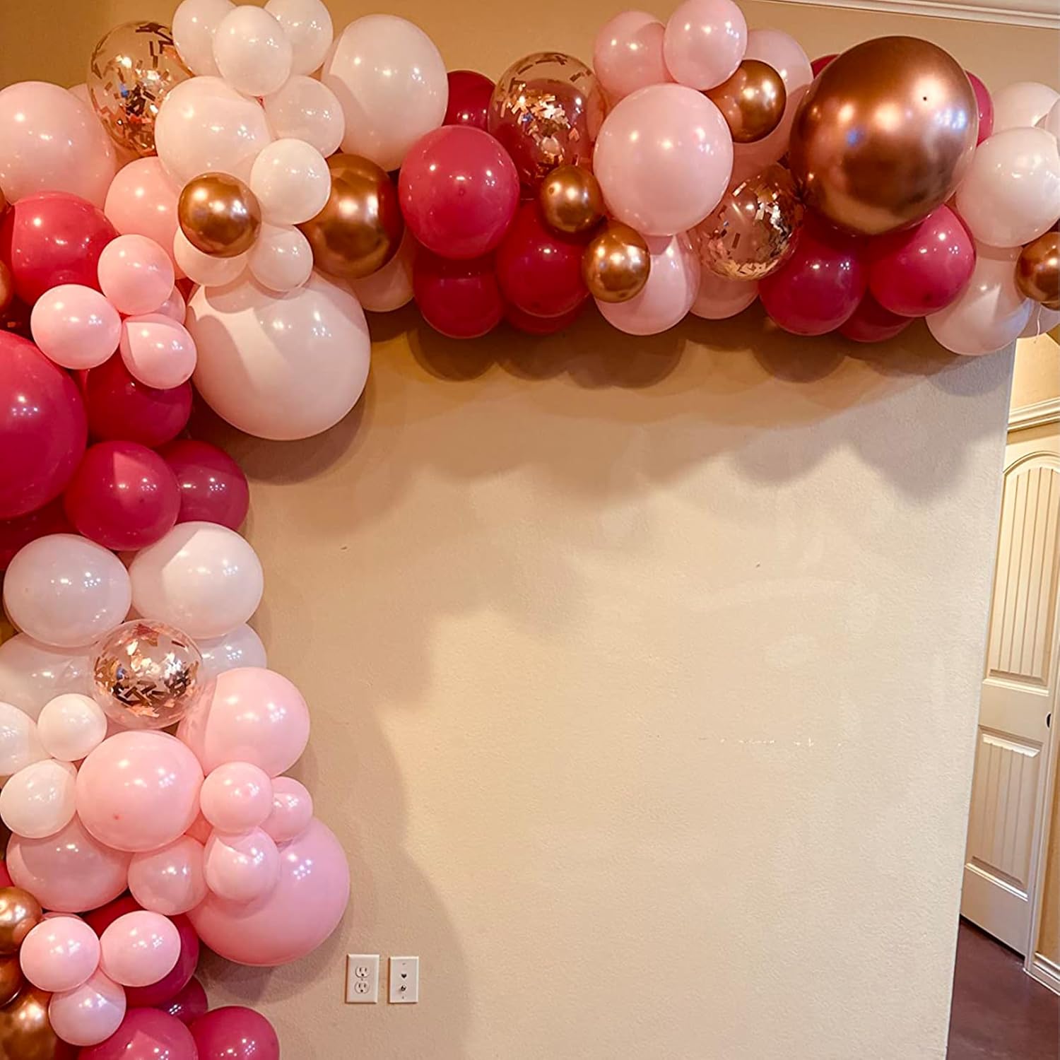 Dusty Rose Balloons 60 Pack 12 Inch Birthday Decor Set