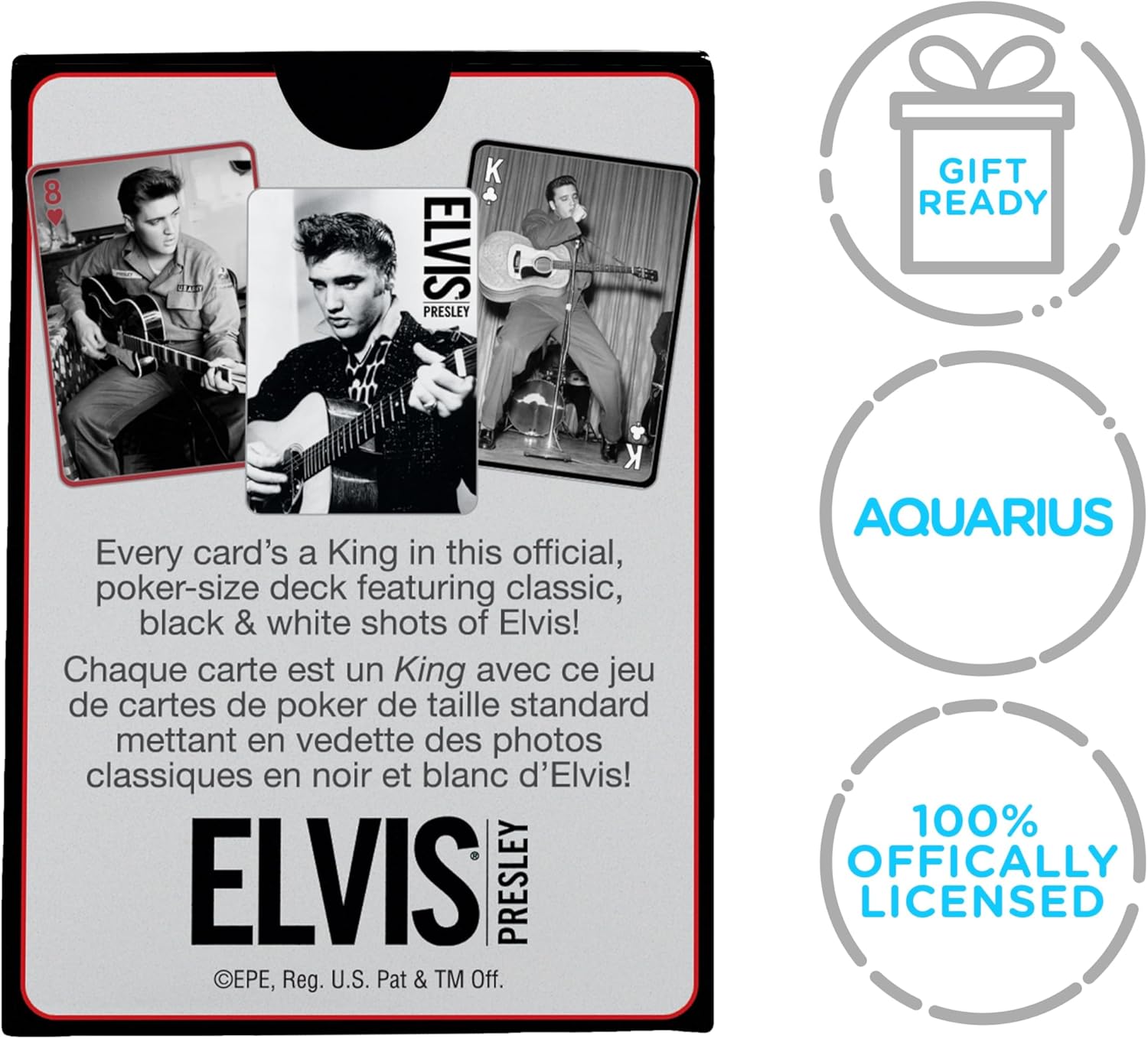 AQUARIUS Elvis Themed Playing Cards Deck