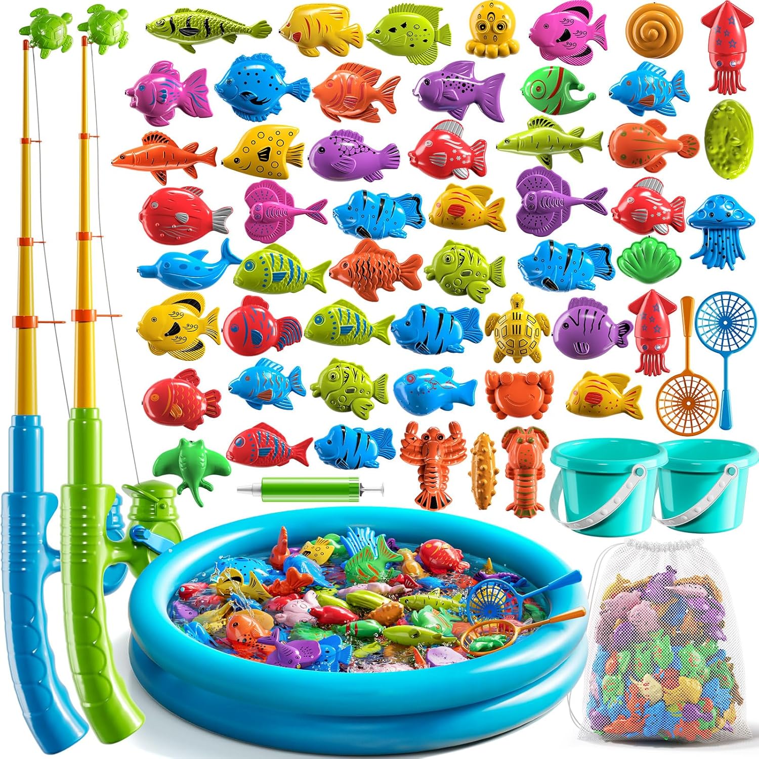 Pool Fishing Toy Game for Kids Ages 3-8