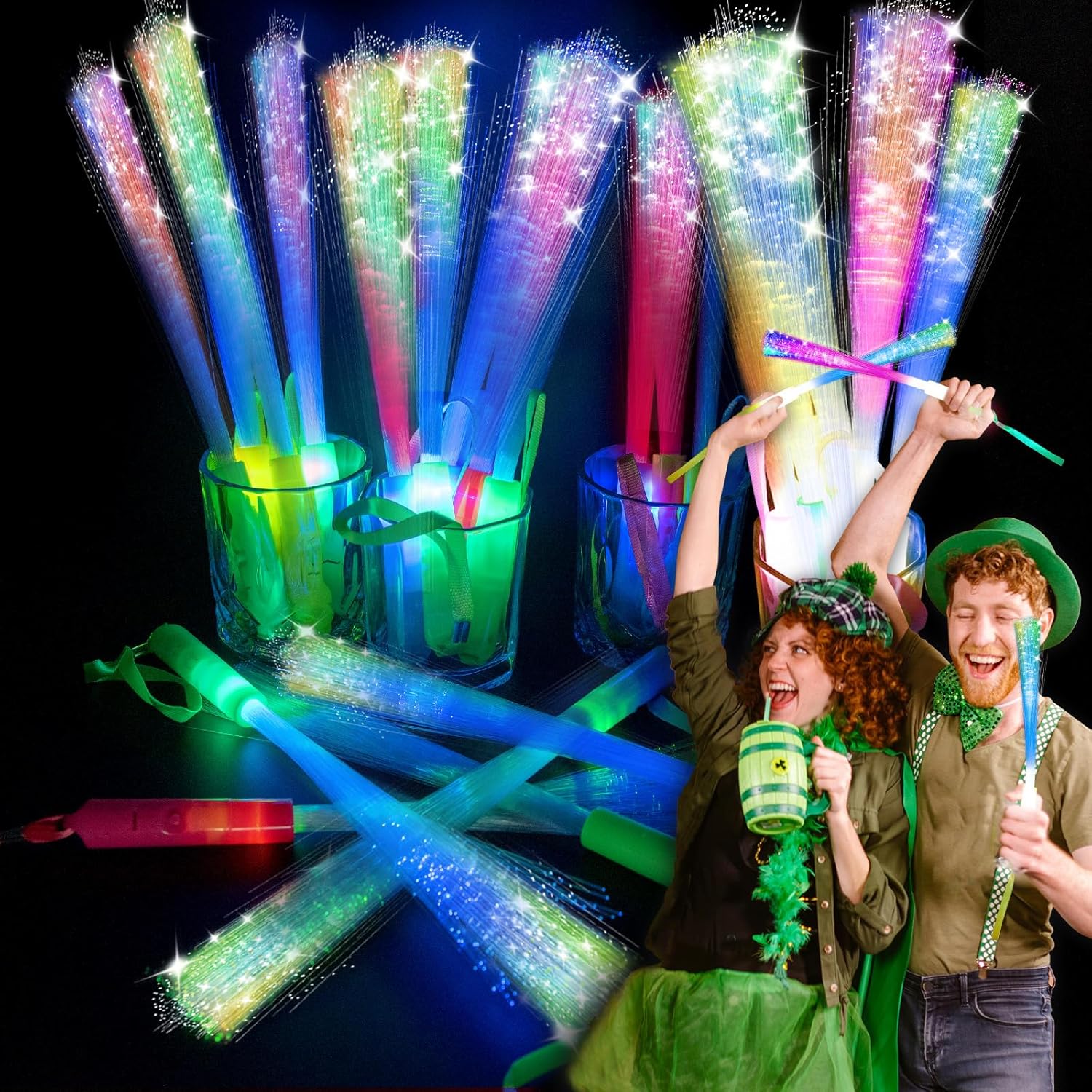 28 PCS LED Glow Light Wands Party Essentials