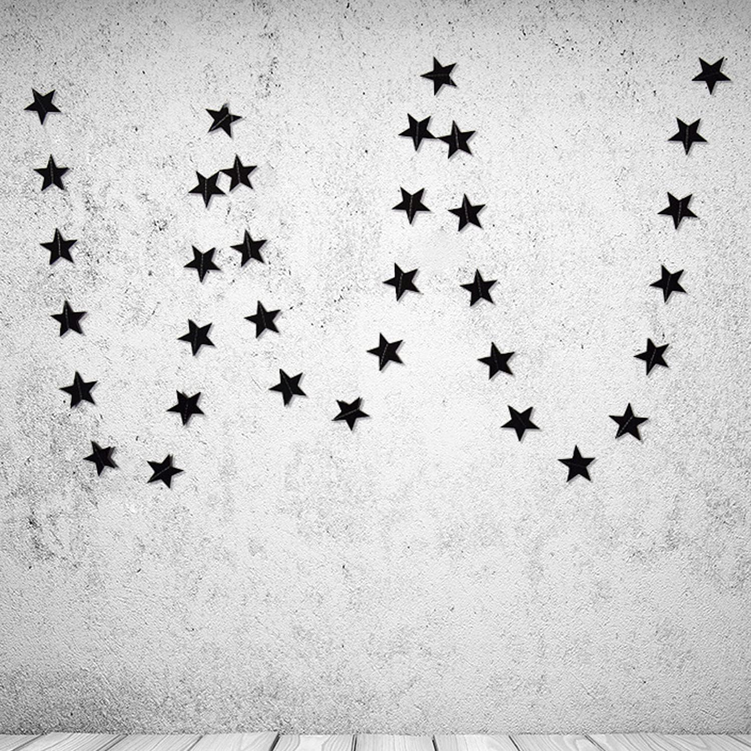 Honbay 2PCS Double Side Glitter Star Garland